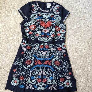 Foxiedox Embroidered Dress